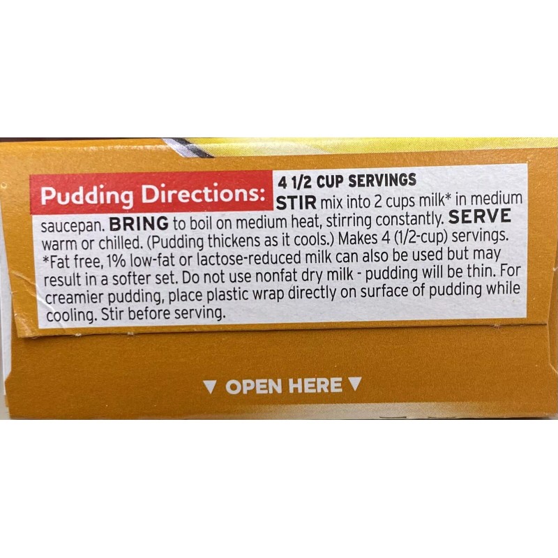 Jello 5x Jello Cook & Serve BANANA CREAM Instant Pudding