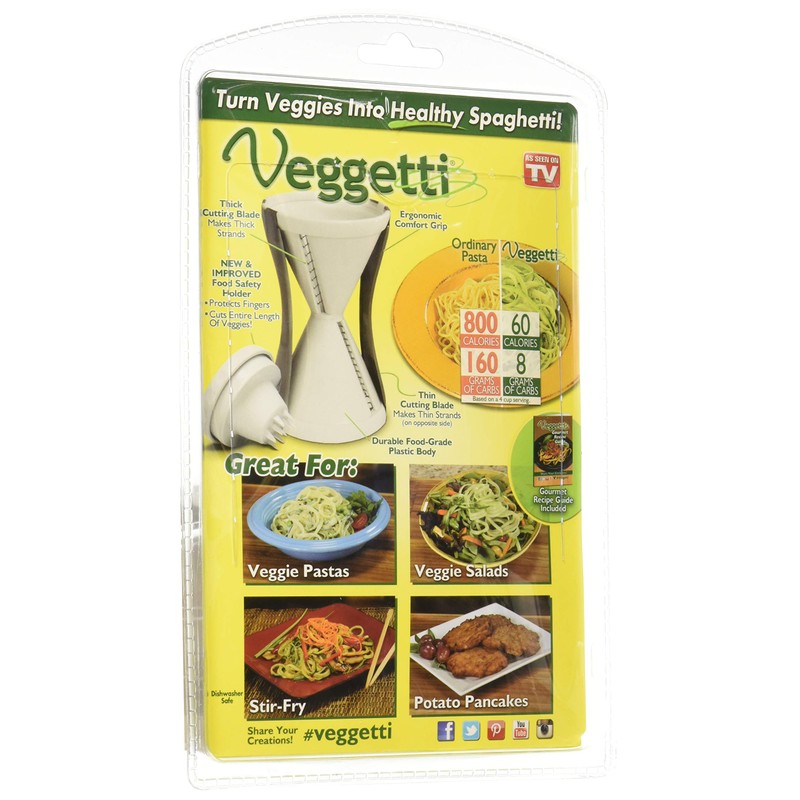 Veggetti 1000203 Veggetti - Cortador de verduras en espiral