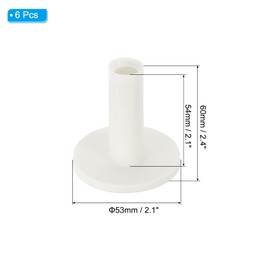 PATIKIL 3.5 Inch Rubber Golf Tee, 3 Pack Tall Training Driving Range Tee Stable Ball Holder for Outdoor Indoor Hitting Mat, White