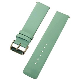 Voguestrap 22mm Light Blue Genuine Leather Watchband Stainless Steel Buckle TX78722BL