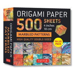 Origami Paper 500 sheets Marbled Patterns 4" (10 cm)
