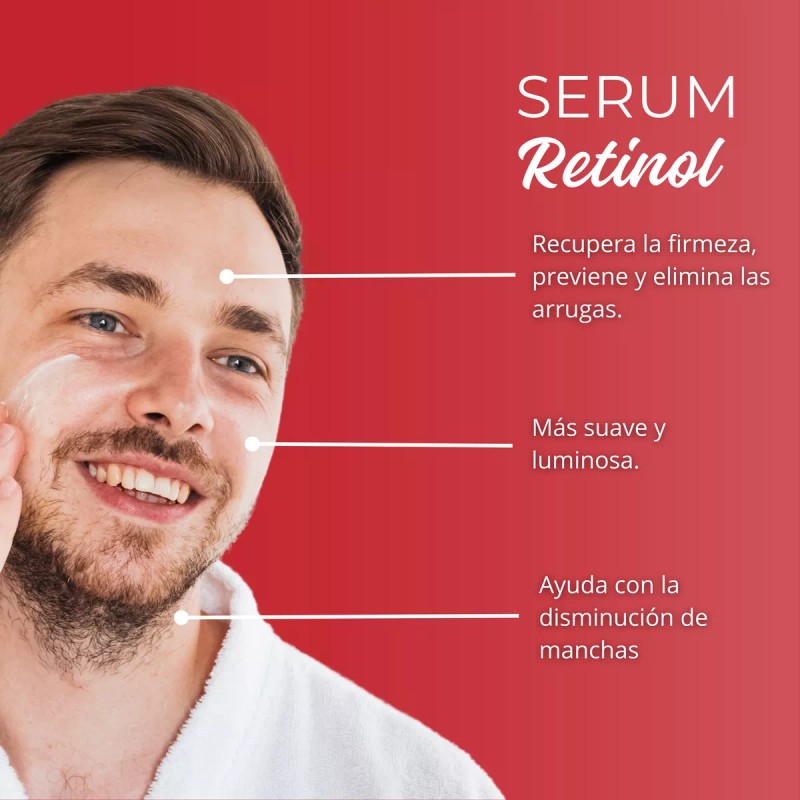 BENA Serum Facial Retinol Y Crema Hidratante Facial Men Kit