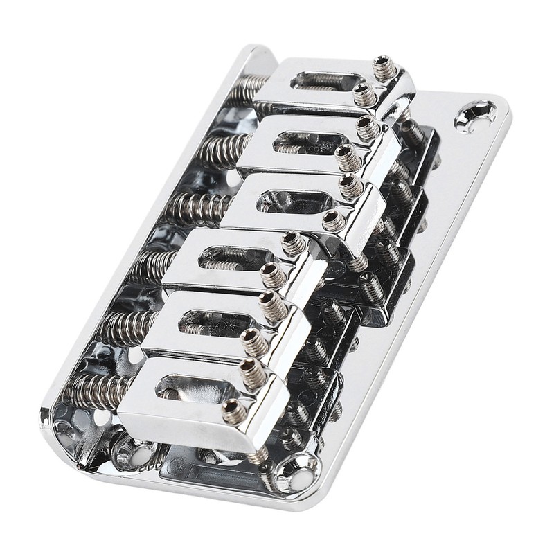 6 String Guitar Bridge Replacement Zinc Alloy Electric Guitar Saddle