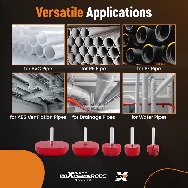 maXpeedingrods 5 Pcs PVC Pipe Reamer Kit with 1 Inch,