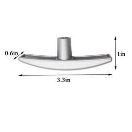 DSkoiph 2 Pack RV Waste Water Valve Handles Replacement Compatible with Camco Fit for 1 1/2",2”and 3" Sewer Dump Valve Gate Valve Handles (Metal)