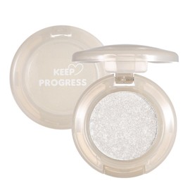 KARLOR Eyeshadow Glitter Eyelid Highlighter White Pearlescent Glitter Makeup Single Eyeshadow Shimmer Silver Highlighter Glitter Face Shiny Glow Eyeshadow Glitter (01#Diamand)