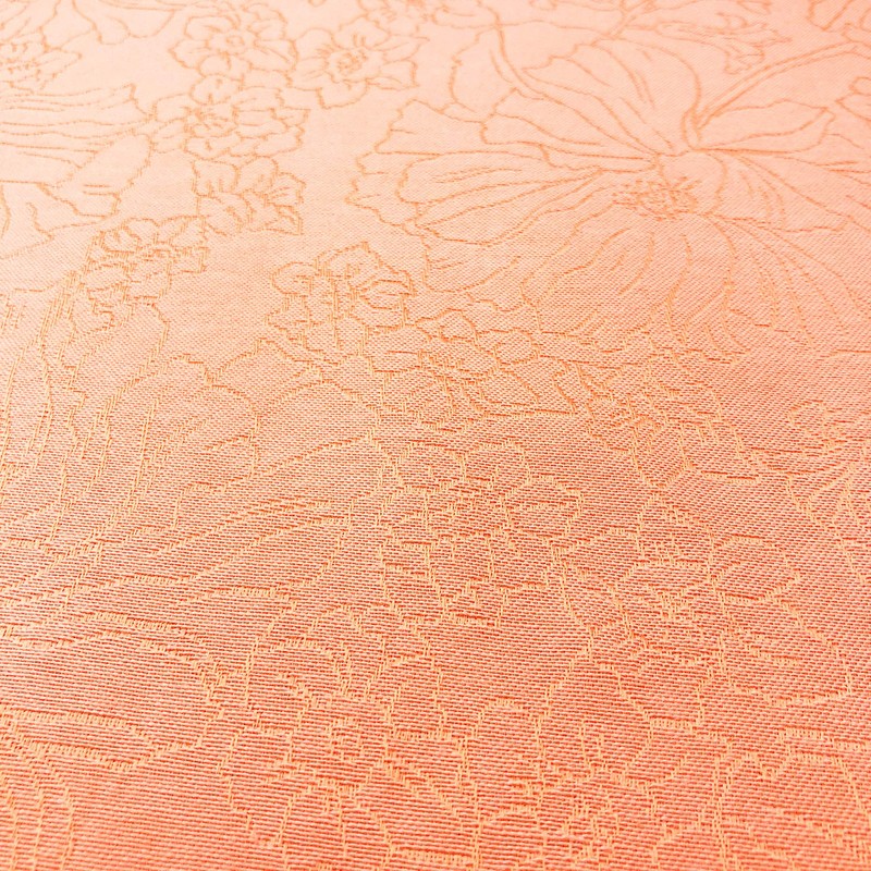CAIT CHAPMAN HOME COLLECTION Floral Etching Design Jacquard Woven Tablecloth