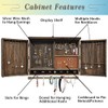 GLANT Rustic Wall Mounted Jewelry Organizer with Wooden Barndoor Decor,Wooden