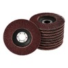 10 flap discs, diameter 115 mm, grain 60, brown, professional