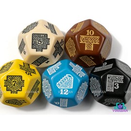 Dungeon: Layout Generator Die | Create Maps/Rooms Randomly, Layout/Blueprint Dice, Crafted Brick Design | Giant D12 Acrylic (1) - Color: Bee