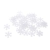 50 Pieces Snowflake Christmas Patches Padded Felt Applique Accessories DIY
