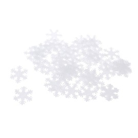 50 Pieces Snowflake Christmas Patches Padded Felt Applique Accessories DIY Craft