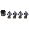 Dynavox Sub Watt Absorbers for Speakers Set of 4 Chrome