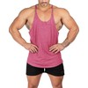 Muhshoiy Mens Stringer Bodybuilding Tank Tops Low Cut Off Y