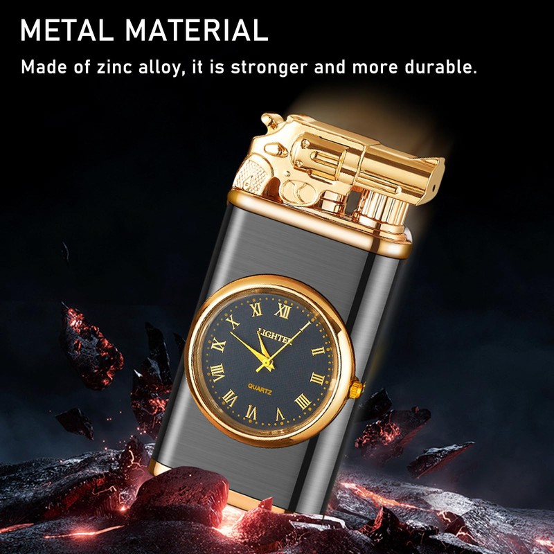 Torch Lighter, Exquisite Relief Dual Flame - Windproof Adjustable Jet