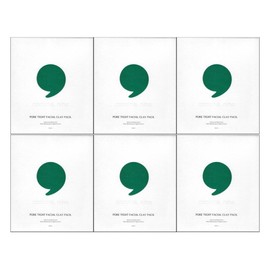 Comma Nine Pore Tightening Green Clay Mask 15g 4 Sheets (6 Pack) / Circle / 콤마나인 포어 타이트닝 그린 클레이 마스크 15g 4매 6개  써클