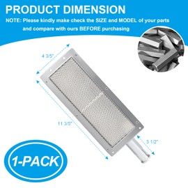 Infrared Ceramic Burner for Smoke Hollow PS9900 PS8500, Premium Infrared Ceramic Burner Parts, Replacement for Smoke Hollow PS9900 Original Part Number, Smoke Hollow Grill Accessories