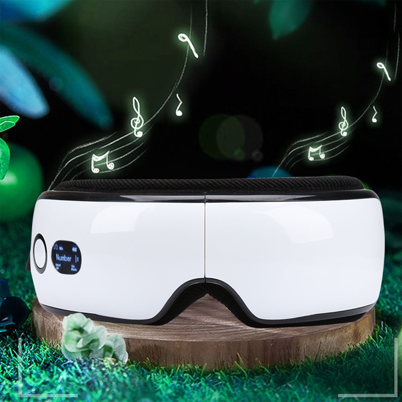 Eye Massager with Heating Bluetooth Music 6 Massage Modes Rechargeable