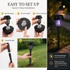 2/12-Pack Solar Bug Zapper Garden Lights – Automatic Outdoor Flying-Insect