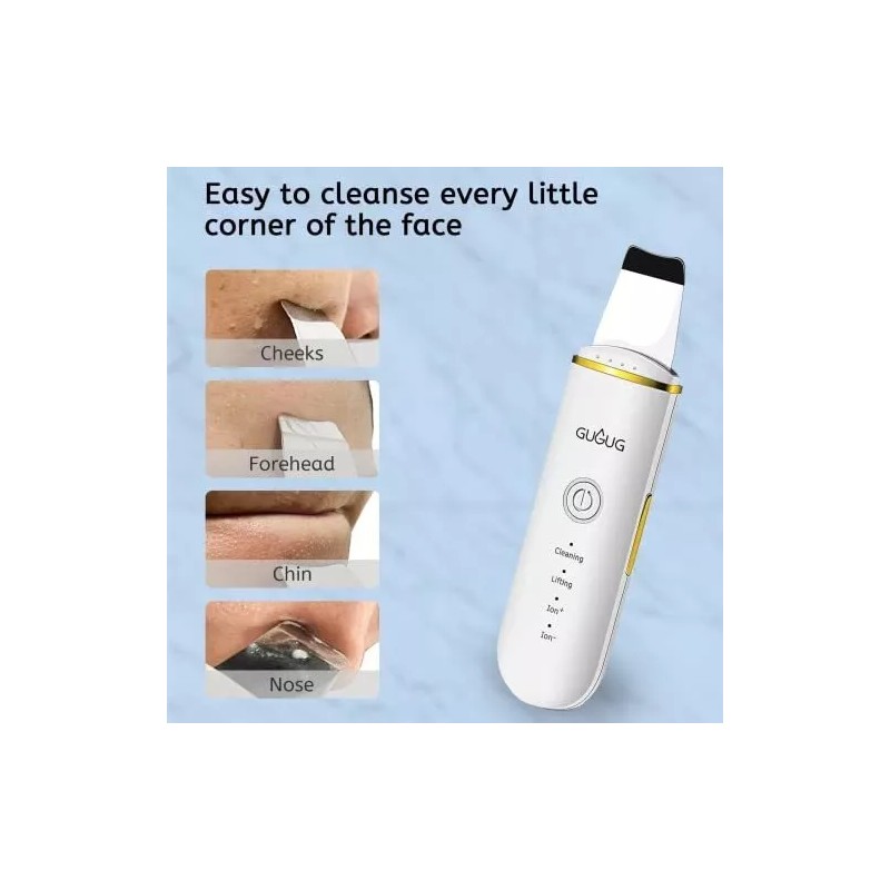 Gugug Espátula Facial Gugug Skin Scrubber, Espátula Para Piel Blac