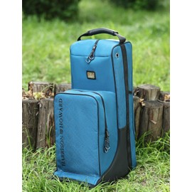 Harrison Howard Tall Boot Bag Equestrian Boot Travel Bag for Storing Helmet, Horse Whip Accessories Boot Storage Bag Blue