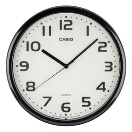 Casio IQ-24-1JF Black Analog Standard Step Second Hand Wall Clock