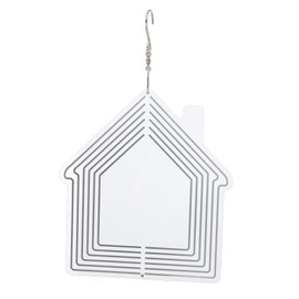 DIY Sublimation Metal Wind Spinner Hanging Blank Wind Chimes Garden Decorative Ornaments House 200x182x1mm
