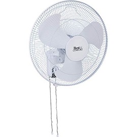 SIM SUPPLY Best Comfort 18 in. 3-Speed White Oscillating Wall-Mount Fan - 1 Each