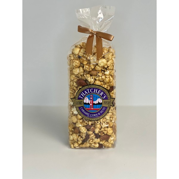 Thatcher's Gourmet Specialties Popcorn, Caramel and Nuts, 7-Ounce Bags (Pack of 12)