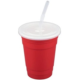 G.E.T. SC-16-SET-R Red 16 oz. Reusable Tumbler Polypropylene Reusable Tumbler Collection