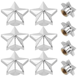 Ciieeo 10 Tapas De Vástago De Válvula De Neumático En Forma De Estrella Acero Inoxidable Tapones para Válvula De Llanta para Auto Moto Y Bicicleta Acc