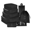 Vercord 8 Set Travel Packing Cubes Luggage Organizers Cubes for