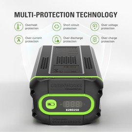 Greenworks 82V 2.5Ah Battery with Bluetooth and Digital Readout