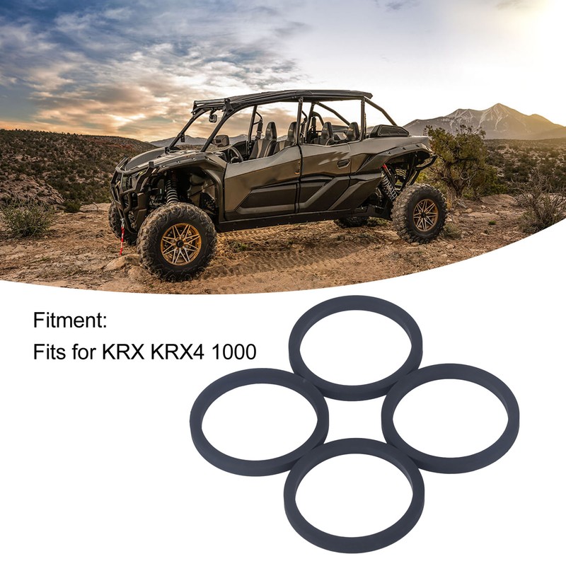 4 Pcs Silent Crossover Rings Rubber Shock Absorber Silencer Ring