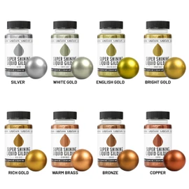 KAMENSKAYA Liquid Gold Leaf Paint - Alcohol Based Fast Drying Rich Gold Liquid Leaf, 3.38 fl oz (100 ml)