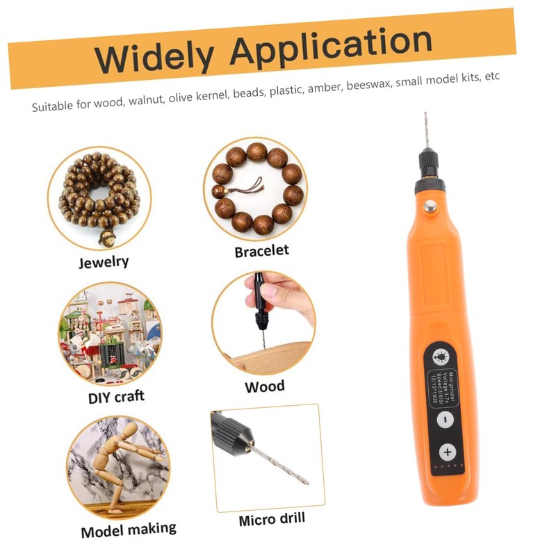 WOONEKY Mini Electric Nail Grinder 5-speed Charging Sanding Polishing Tool
