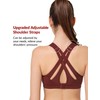 Yvette Sports Bra High Impact Adjustable Criss Cross Back, Full