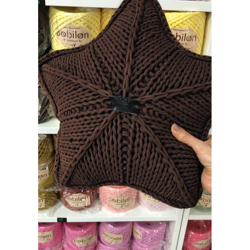 Cotton T-Shirt Yarn – 5–7 mm Jersey Ribbon for Crochet,