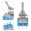 12Pcs 3 Pin Toggle Switch ON/Off/ON Mini Toggle Switch 3