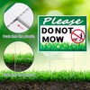 Soaoo 2 Pcs Please Do Not Mow Sign with Metal