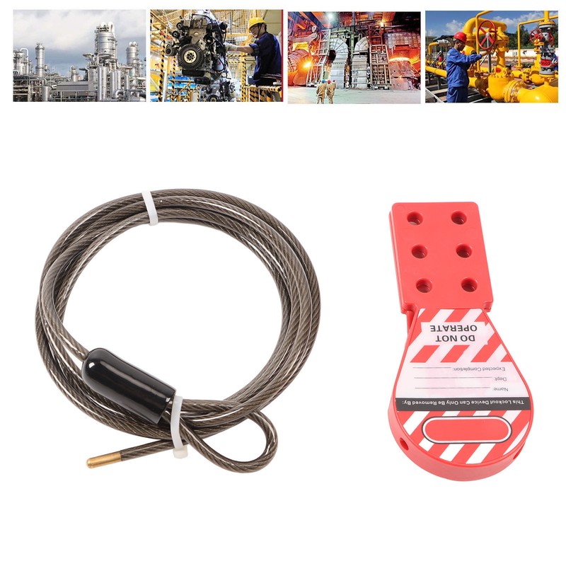 Tagout Cable Lock Rugged Reliable Rustproof 6 Hole Stainless Steel