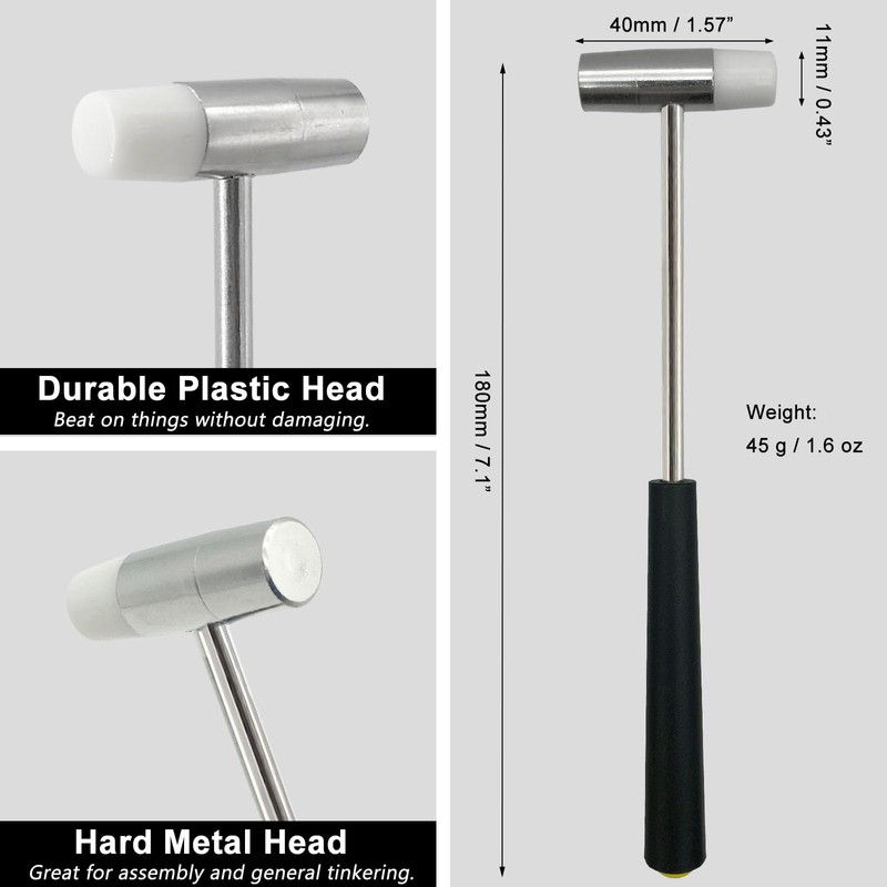 Lightweight Hammer for Home Project, Small Hammer for Jewelry Making,