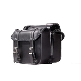 PVC Throwover Motorcycle Saddlebag With Braid