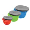 Collapsible Silicone Bowl with Lid for Camping and Backpacking -