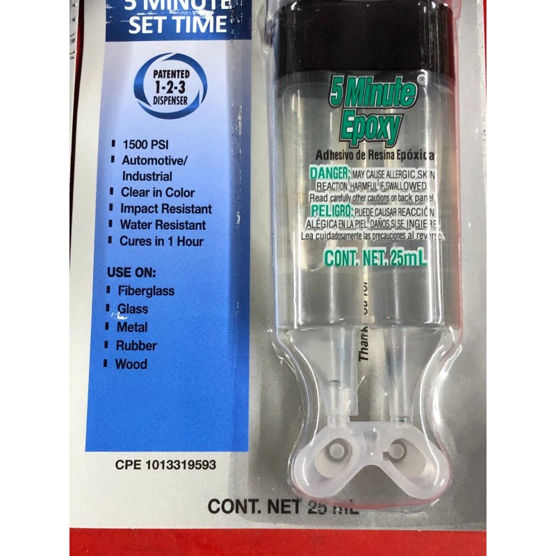 Versachem 2 VERSACHEM 46409 CLEAR 5-MINUTE EPOXY 25mL DEV TUBE