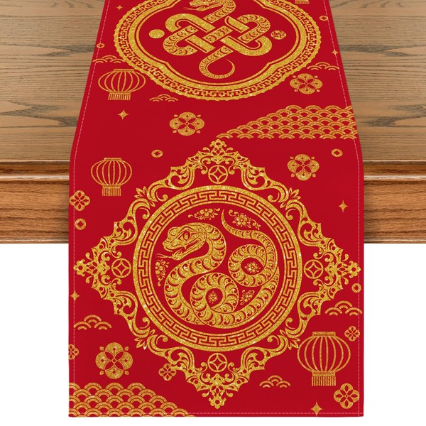 Artoid Mode Red and Golden Chinese Zodiac Snake Happy 2025