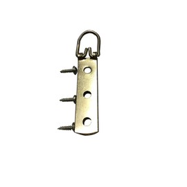 50KG SET OF 4 Heavy Duty 3 hole Strap Hangers with screws Hook D Ring Hook Frame Picture Hanging
