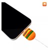 Maíz Funda Protector Cubo Cargador Cable Hamburguesa Kawaii