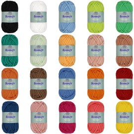 JubileeYarn Spongy Dish Yarn - Worsted Nylon Dishcloth - 50g/Skein - Variety Pack - 4 Skeins