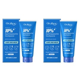 Pack of 2 Hydroxyapatite Toothpaste Hydroxyapatite Toothpaste Toothpaste Hydroxyapatite Fluoride Free, Repairs Enamel, Fresh Breath Efficiently Clean Your Mouth (120 g x 2)